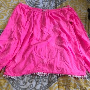 lilly pulitzer off the shoulder top